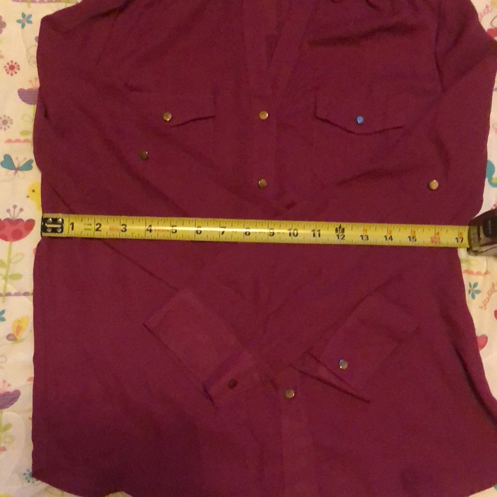 Fuchsia Sheer Top ✨ - Picture 5 of 6